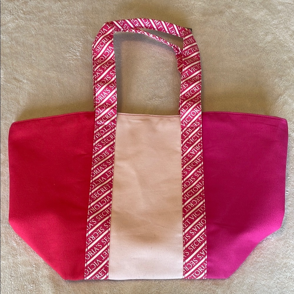 NEW - Victoria's Secret Pink Color Block canvas Tote